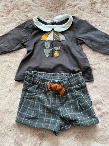 Ensemble short tee-shirts 3 mois