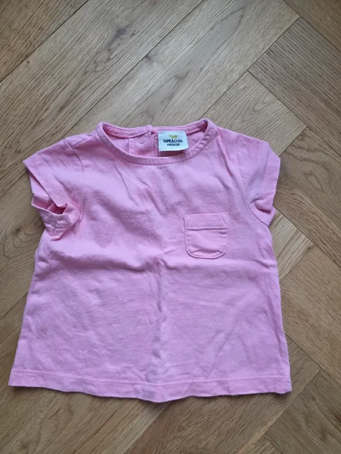 Haut rose fille