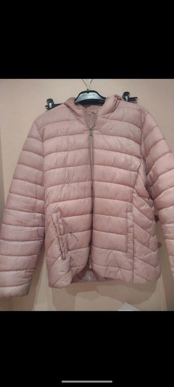 Doudoune femme rose pâle taille 44 Kiabi