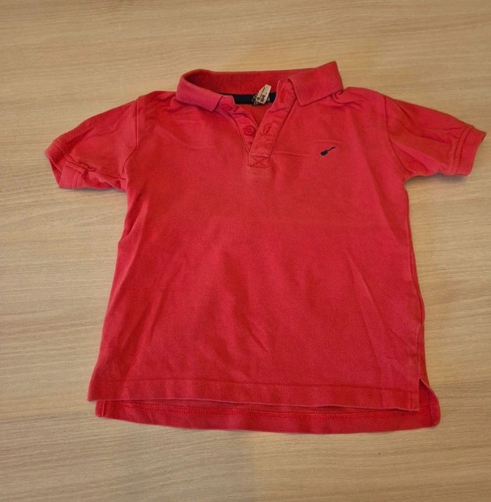 T shirt manches courtes rouge garçon 4ans