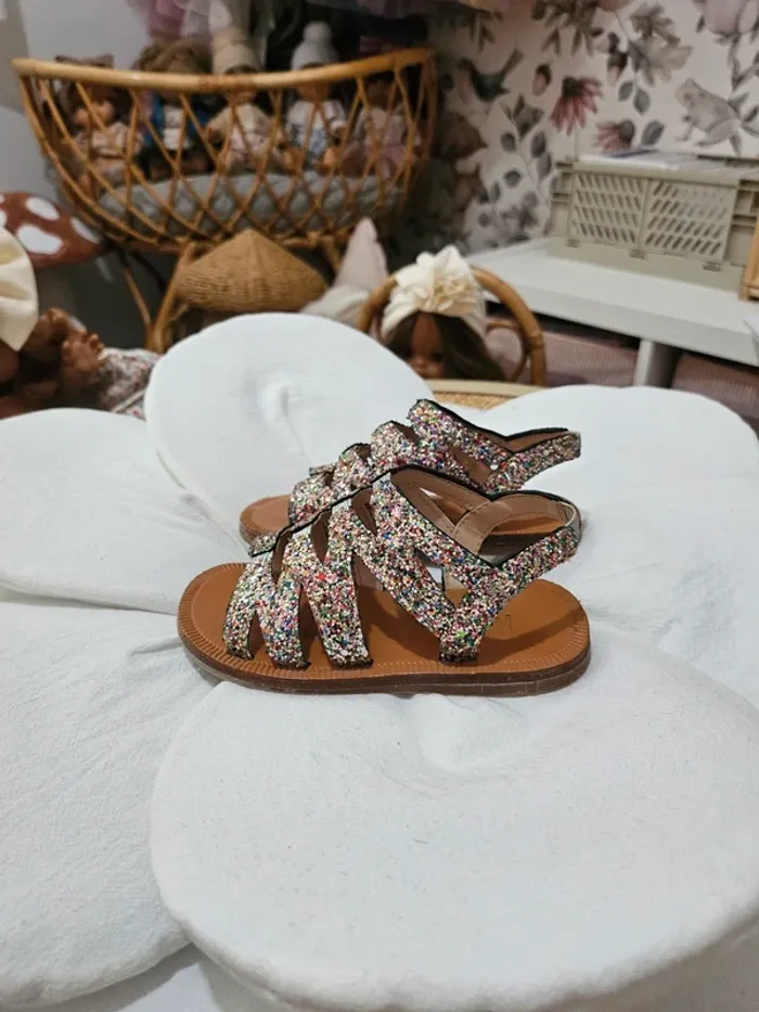 Sandales Mango paillettes - photo numéro 2