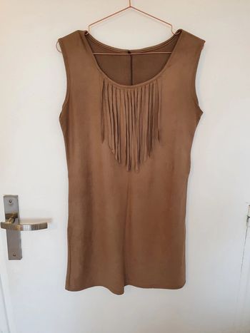 Robe en suedine style indien
