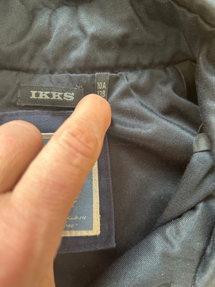 Veste trench court à capuche IKKS 10 ans veste caban double - photo numéro 4