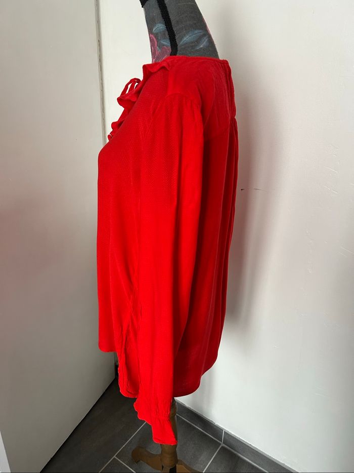 Blouse Promod rouge taille 44 - photo numéro 3