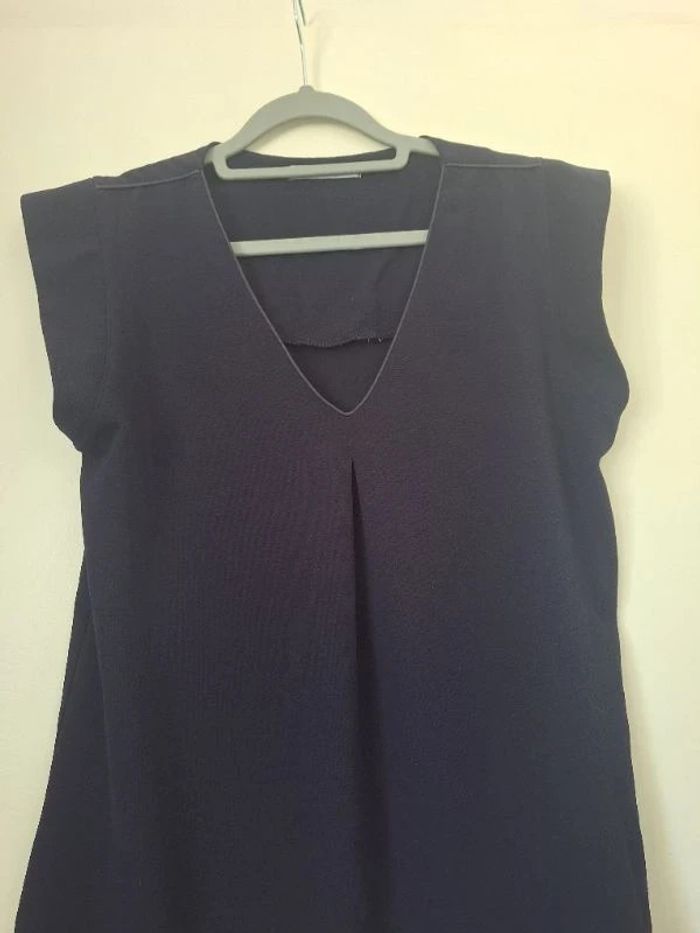 Blouse bleu marine taille 38 - photo numéro 5