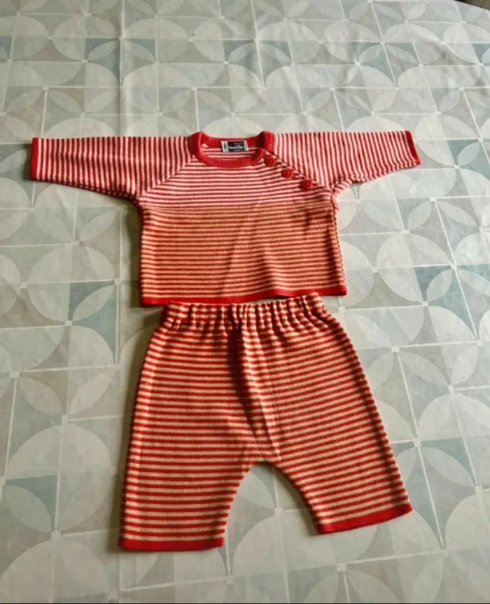 Ensemble bébé mixte - Fille / Garçon - 6 mois - La Mar Maille- Duger - Très bon état