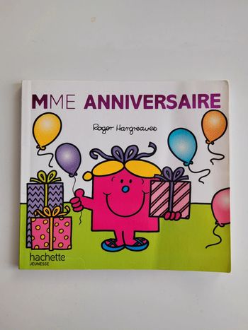 Livre "Mme Anniversaire" 📖