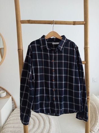 Chemise noire à carreaux Eden & Victor 10 ans