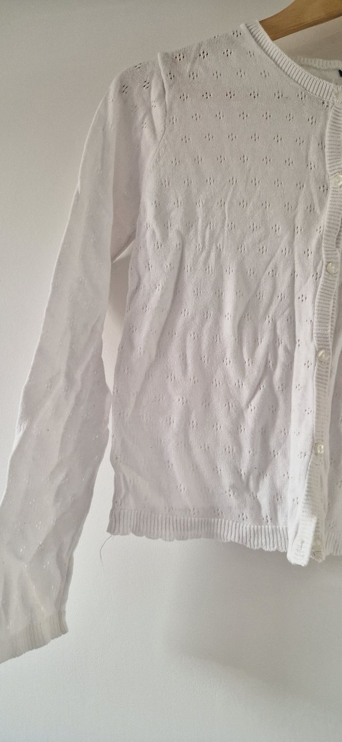 Gilet blanc kiabi taille 10ans - photo numéro 4
