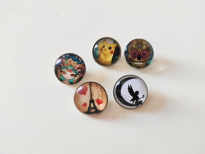 Bracelet pression effet cuir+ 5 boutons - photo numéro 4