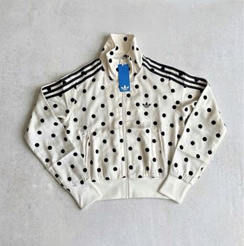 Adidas veste polka dots tt satin Noir Blanc / Black White - Neuve -  XS 