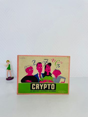 Jeu crypto le jeu des chiffres inconnus vintage 