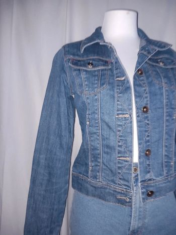 Veste courte en jeans