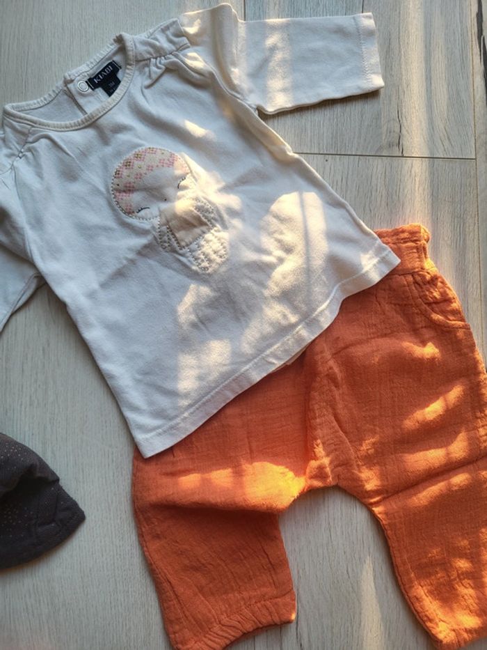 Superbe lot de 4 articles kiabi 3mois fille - photo numéro 9