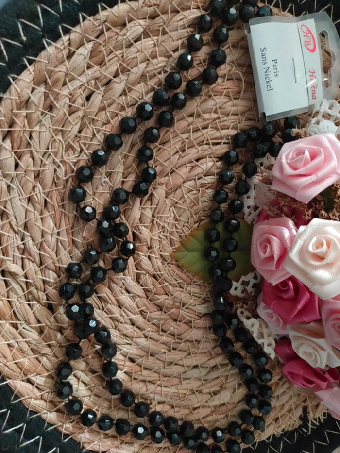 🎀Collier a perle noir🎀