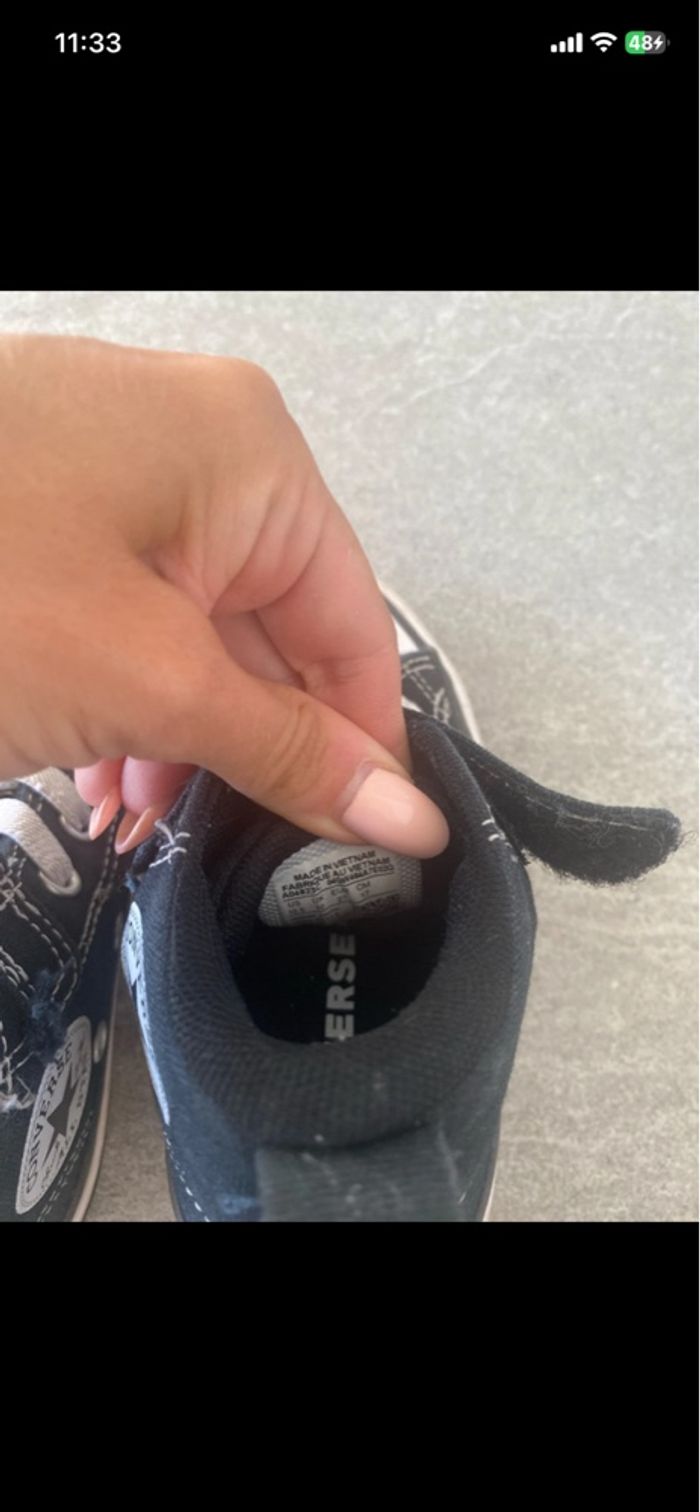 Converse fille noir taille 27 - photo numéro 5