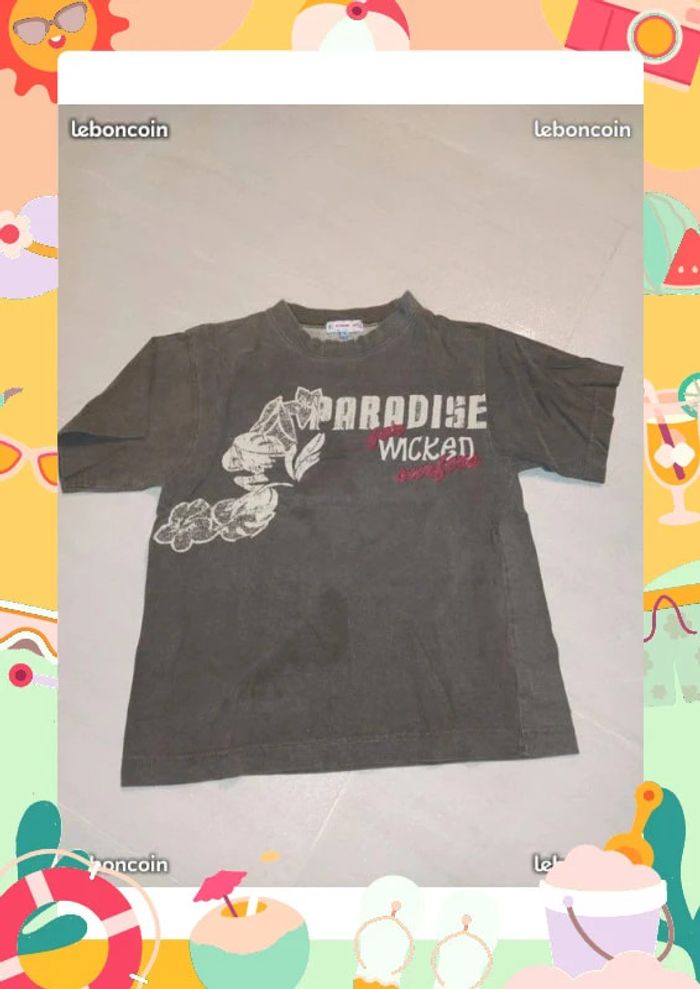 Tee shirt kaki 8 ans