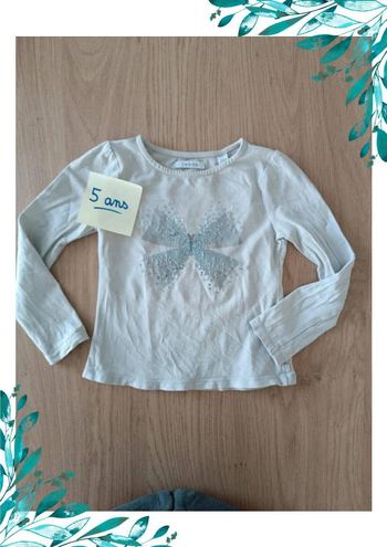 T-shirt manches longues fille 5 ans
