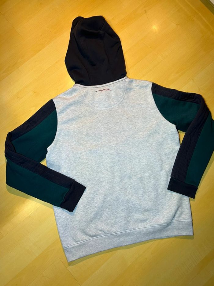 Sweat à capuche zip Teddy Smith noir gris vert - photo numéro 9