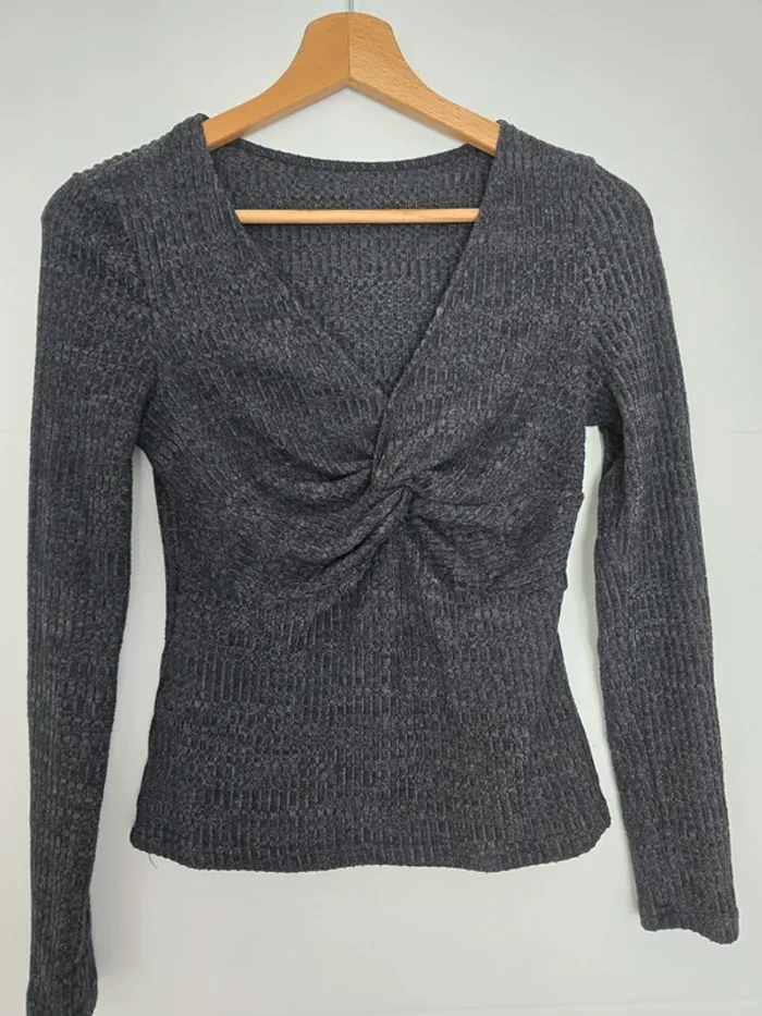 Pull gris foncé