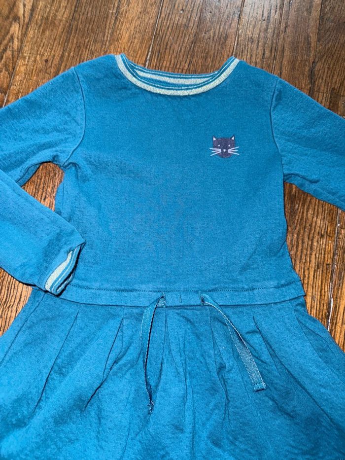 Robe okaidi 3 ans Bleu canard - photo numéro 2