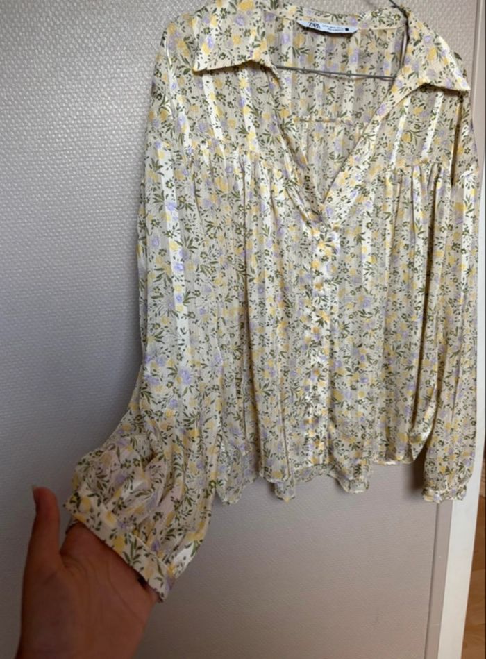 Blouse fleurie Zara - photo numéro 2