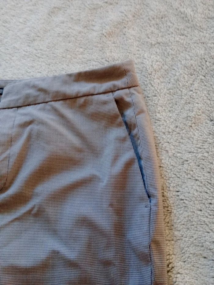 Pantalon femme 36 type cigarette vichy noir et gris c8 - photo numéro 13