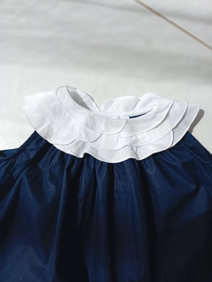Robe bleue marine Jacadi taille 12 mois - photo numéro 4