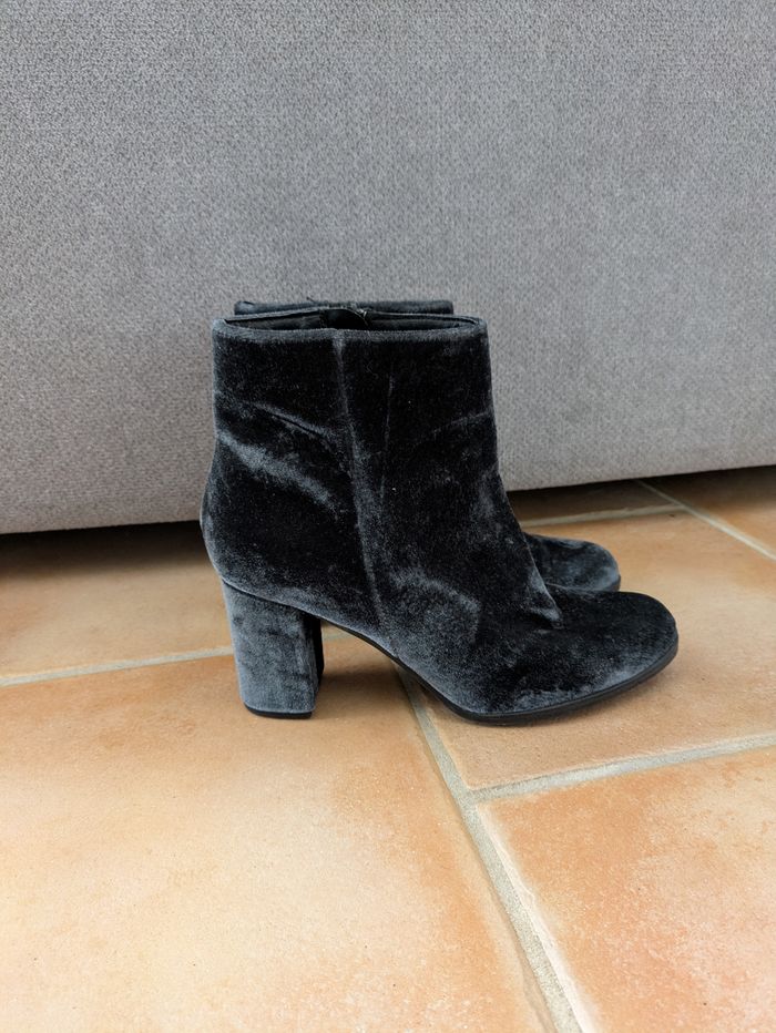 Bottines en velours Versace V1969