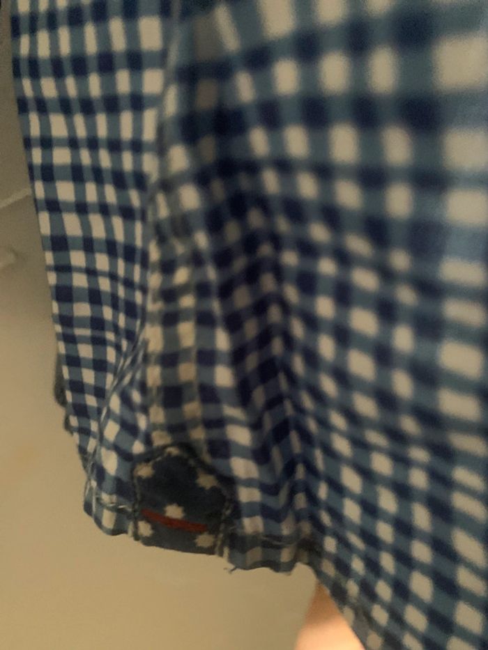 Chemise Napapijri vichy bleu et blanc taille L slim fit - photo numéro 8