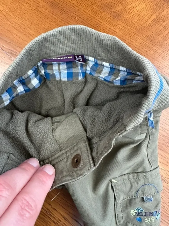 Pantalon kaki doublé sergent major 6 mois - photo numéro 4