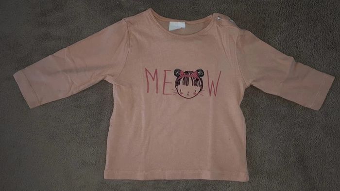 Ensemble fille salopette t-shirt 9 mois - photo numéro 5