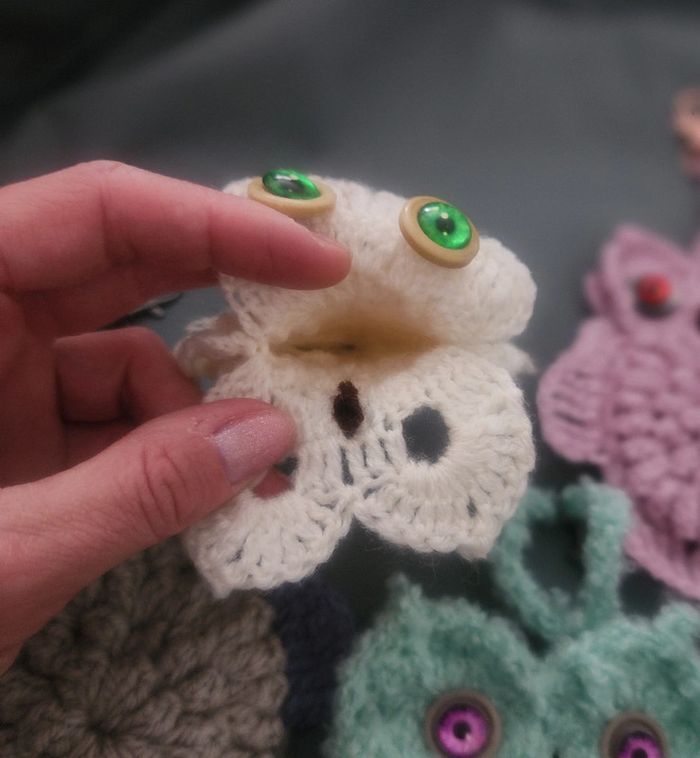 Petite pochette chouette fait main de 11 cm ou 17cm à - photo numéro 4