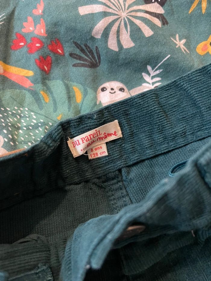 Slim velour vert Sapin DPAM 8 ans - photo numéro 3