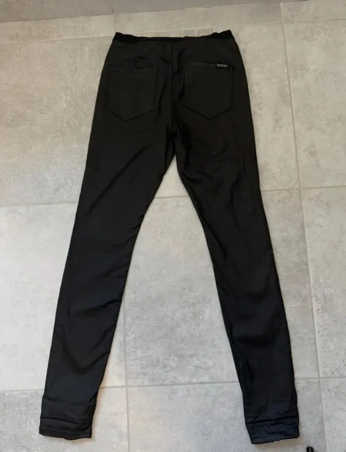Pantalon Scotch & Soda femme simili cuir noir taille M - photo numéro 3