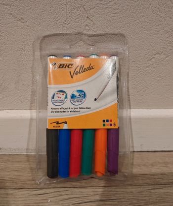 Pochette de 6 feutres velleda