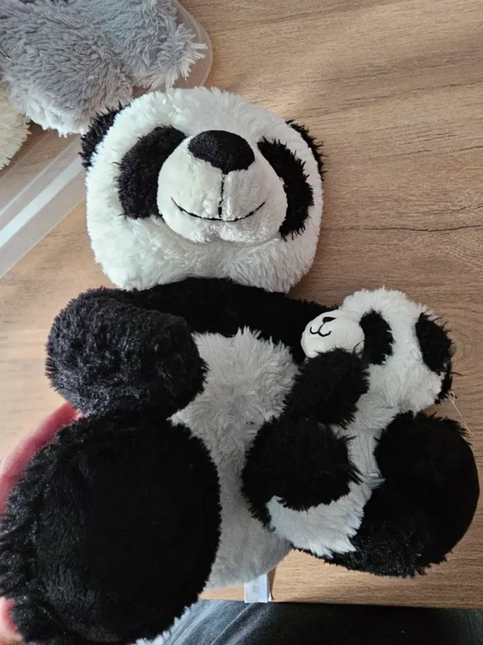 Peluche panda maman & bébé - photo numéro 4