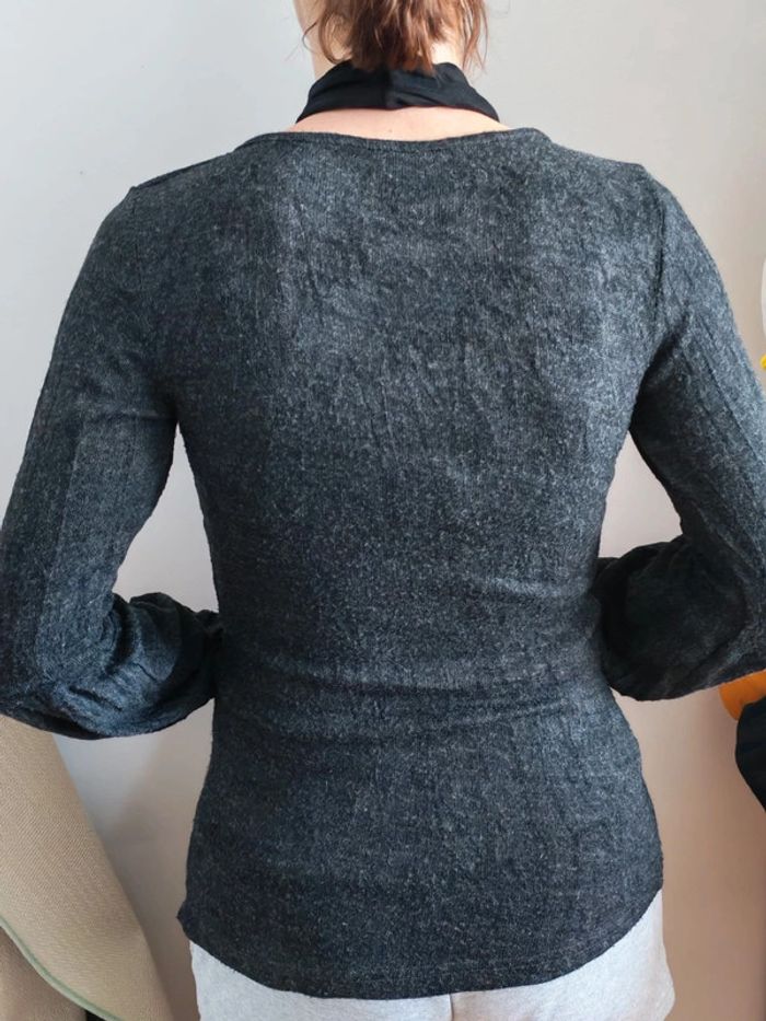 Pull gris - photo numéro 2