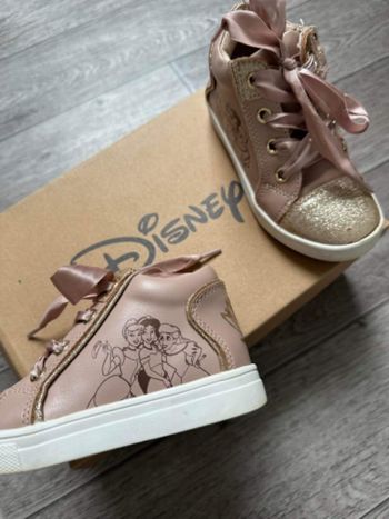 Basket friboo disney princesse 25 rose paillettes dorées