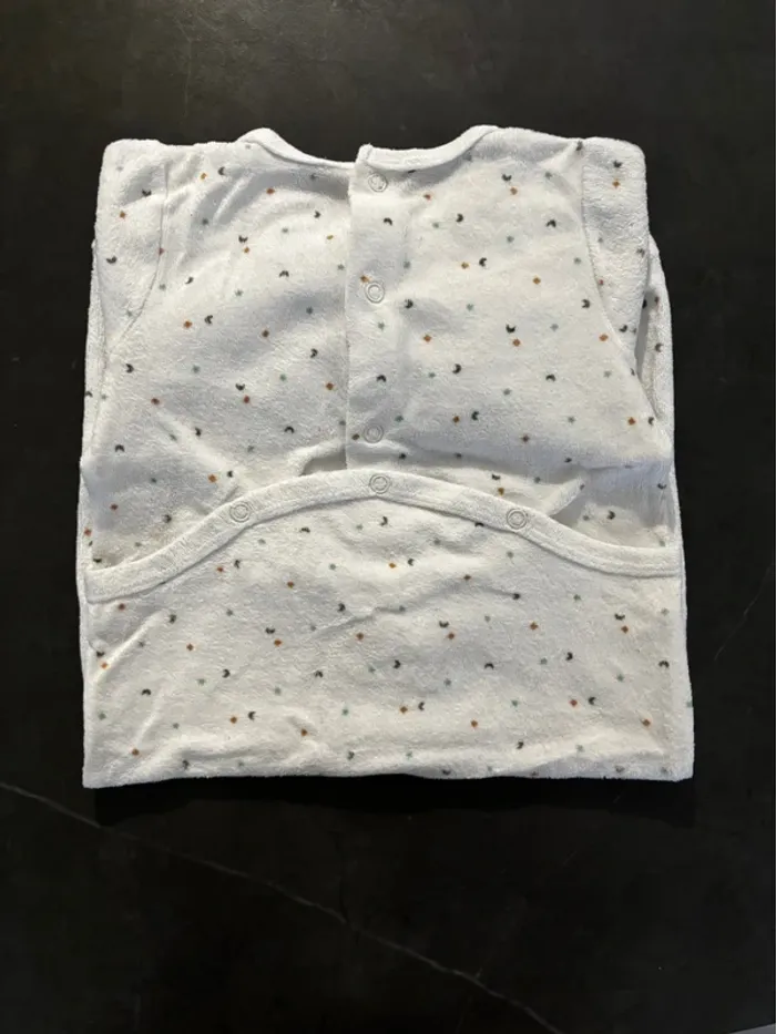 Pyjama chaud Gémo 12 mois - pois - photo numéro 3
