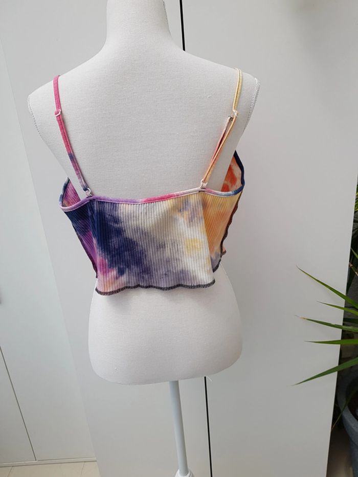 Débardeur Caraco Top Tie Dye Multicolore - photo numéro 5
