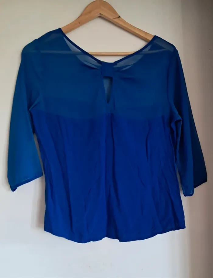 Haut / blouse bleu électrique