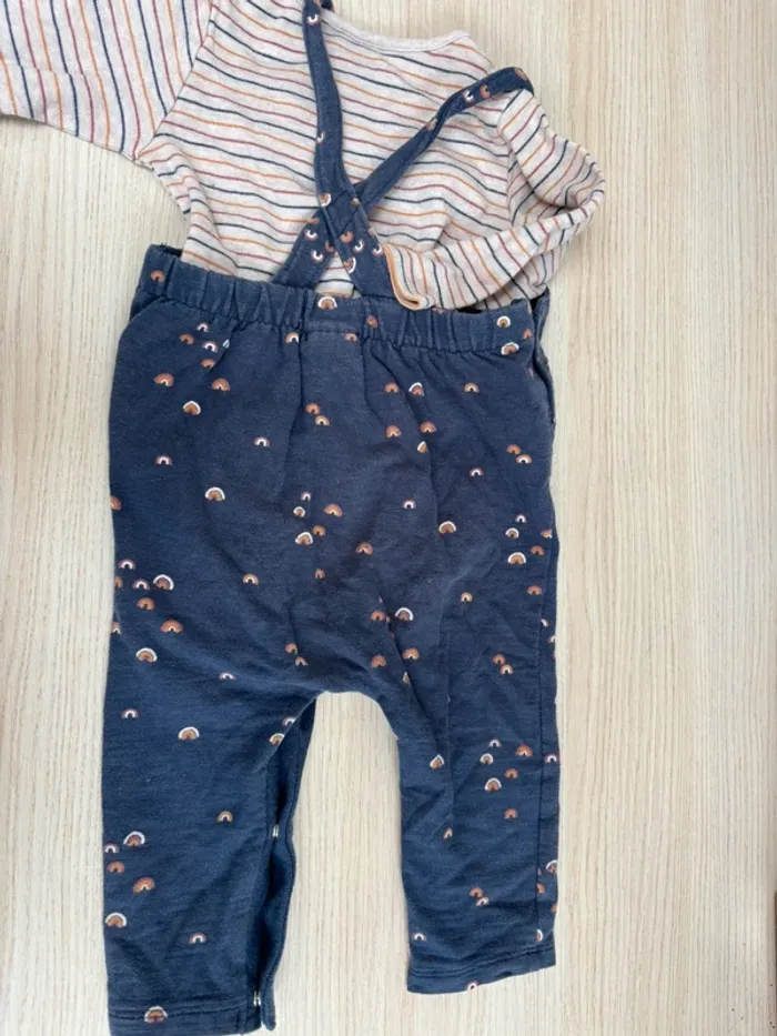 Ensemble salopette et body Next taille 6-9 mois - photo numéro 3