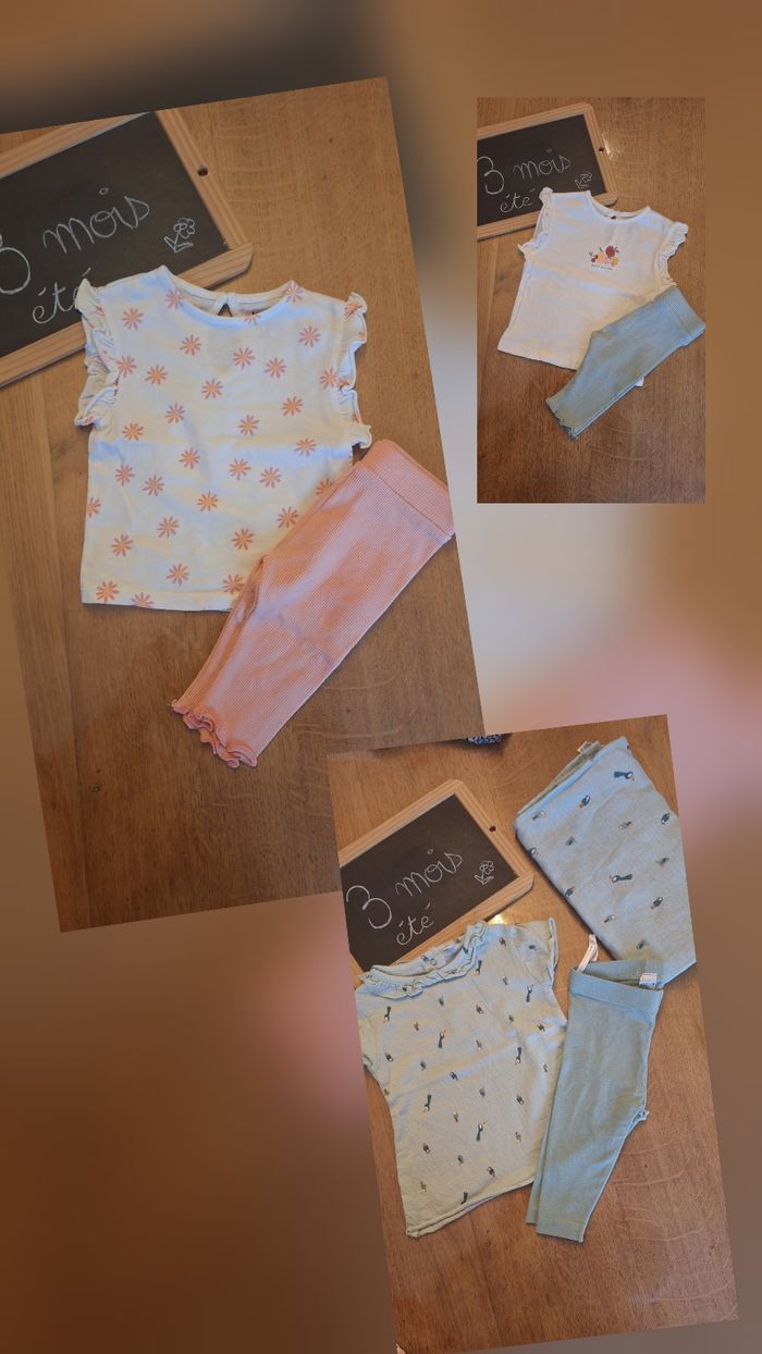 Lot vêtements été fille 3mois 🌺 - photo numéro 4