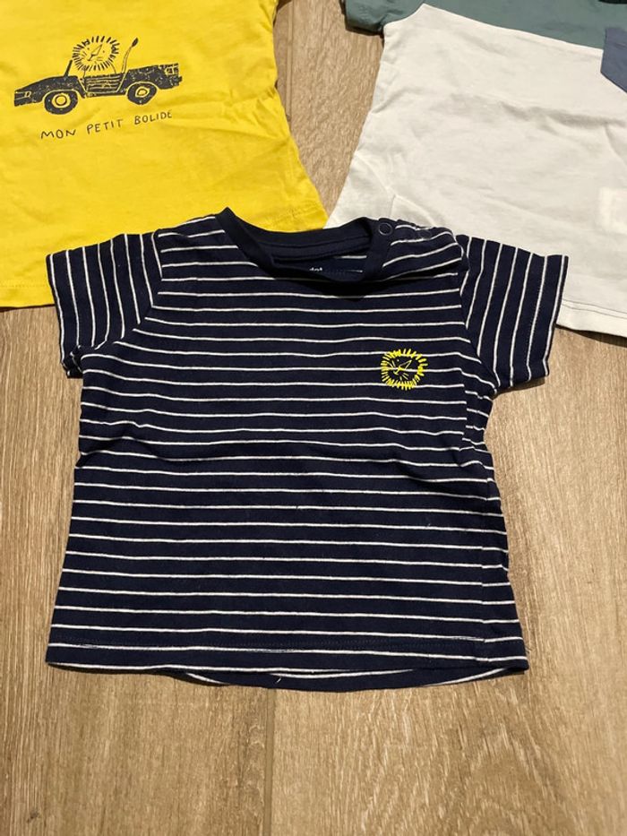 3 t-shirt verbaudet lion 6 mois - photo numéro 2
