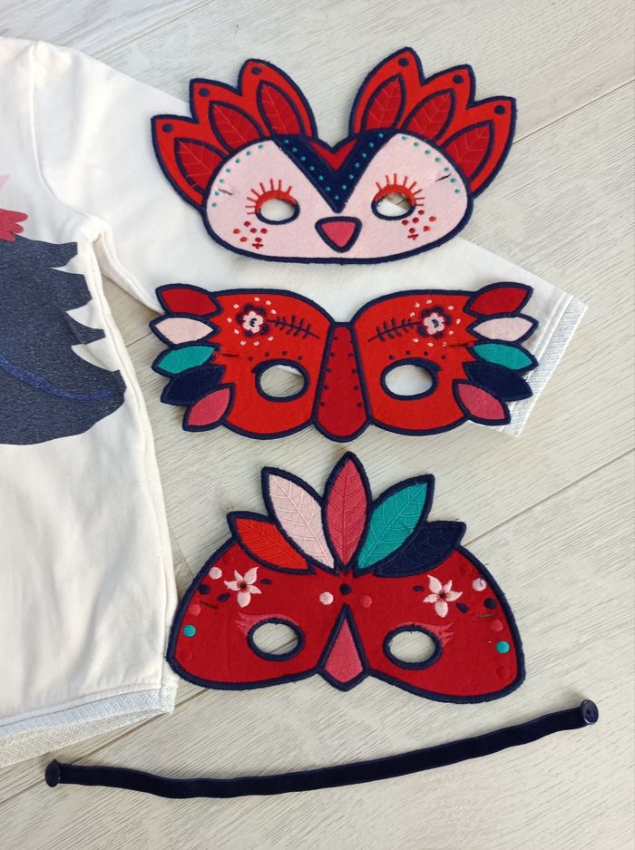 Sweat DPAM 5 ans – motif fantaisie + 3 masques amovibles 🎭✨ - photo numéro 7
