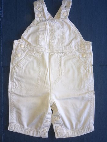 Salopette courte beige Verbaudet 12 mois