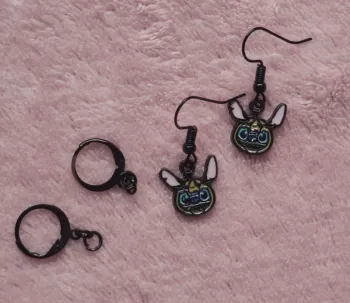 Boucles d’oreilles Stitch halloween avec choix d’attaches !