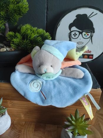 Doudou Knuffel Comforter Ours Baby Nat Bleu Gourmandises BN0126 #geektradedoudou