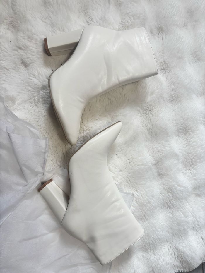 Bottine blanche femme 41